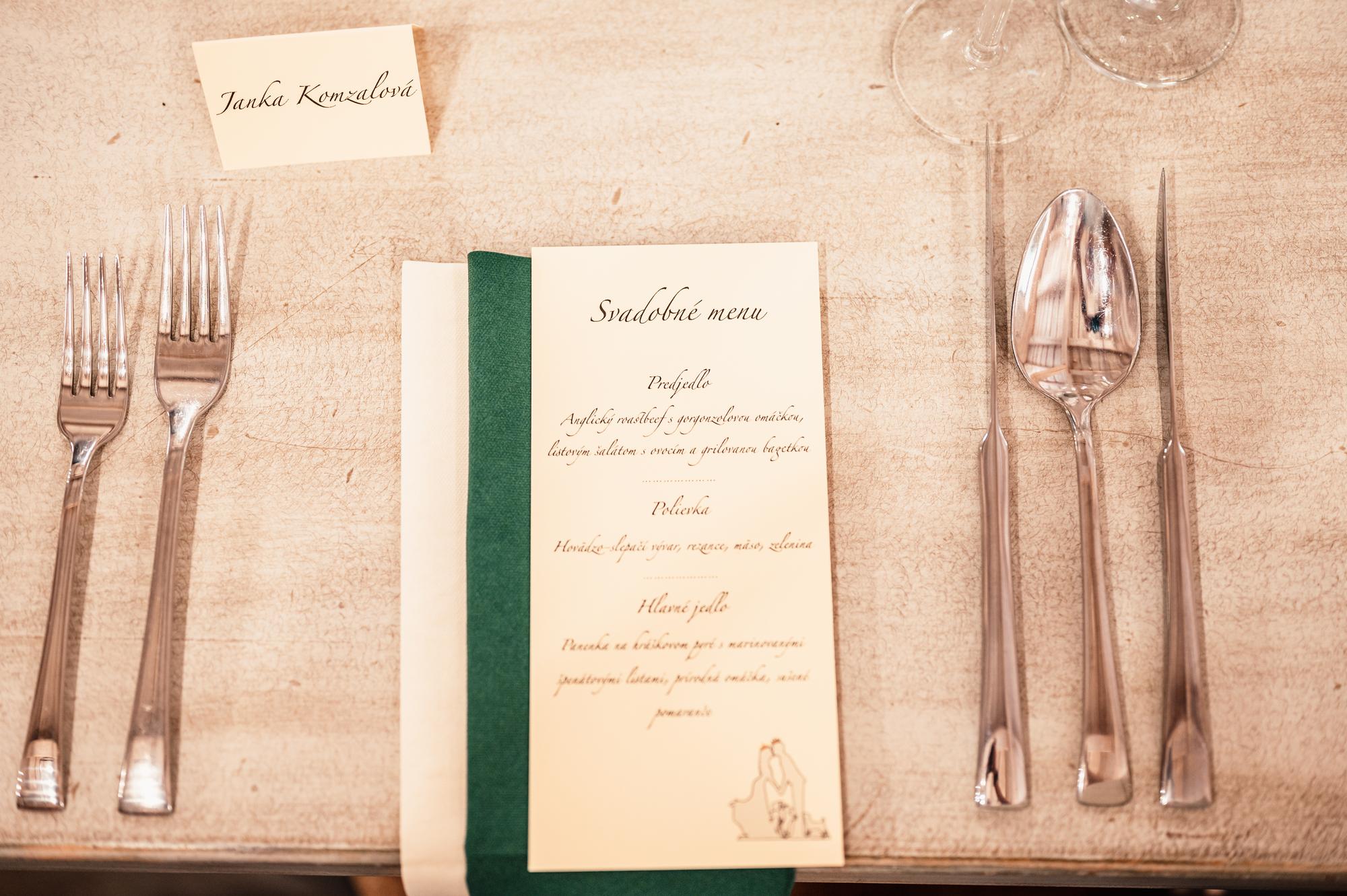 Long table set for tasting menu